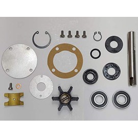 StayCoolPumps SCP-32617 Rebuild Kit with Shaft for Raw Sea Water Pump Westerbeke 32617, Johnson 10-35038-5E, Onan 132-0284