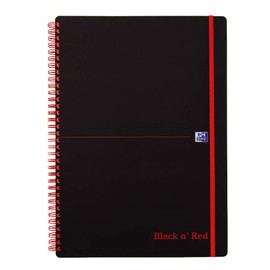 Black n' Red Wirebound Polypropylene A4 Book