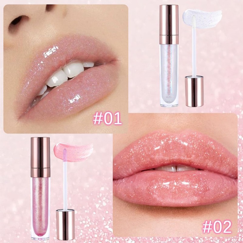 evpct- piezas de lápiz labial brillante color rosa nude claro