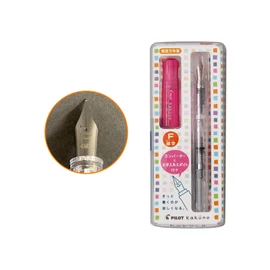 Pilot Fountain Pen, Kakuno Limited, Transparent Pink, F (Fine Point)