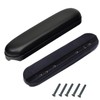 Full-Length Cushioned Armrest Black 10-1/4 "Long Wheelchair and Transport Chair