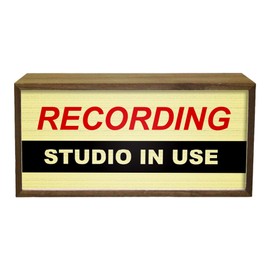 Light Box Recording Studio In Use |Illuminated Light Up LED Room Sign | Retro Sound Studio Design | DJ Social Media Influencer Lighting Gift | Bright Display For Podcasters And Music Artists
