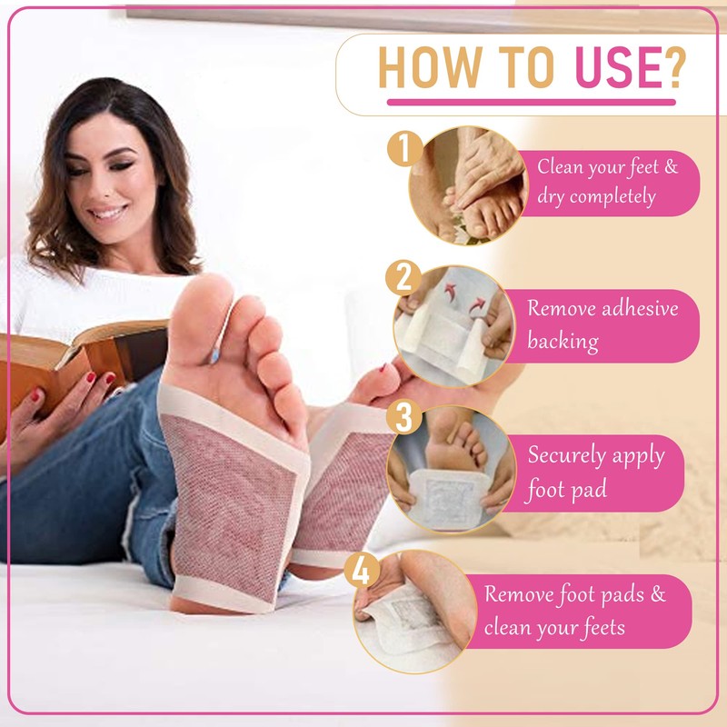 QiMOXA Upgraded Foot Pads-Nature Pads for Foot Care-Highly Effective Odor