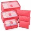 6-Piece Travel Packing Organizer Set for Luggage – Lightweight Reusable