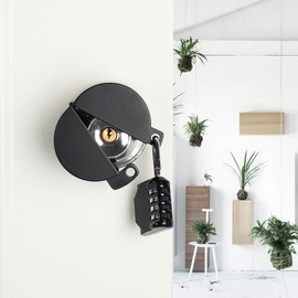 Door Handle Lock, Door Knob Lock Out Device,Cover to Disable The Doorknob/Faucet/Valve, Prevents Turning of Door Knob and Access to Keyhole, Prevents Operating The Knob (Password hanging lock)