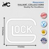 VALIANT COLLECTIONS – Safe Action Gun Pistol Perfection Sticker -