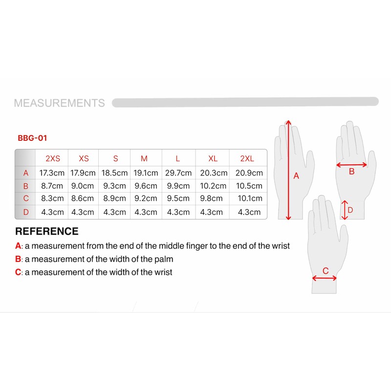BARNETT BBG-01 Baseball Schlagmann Batting Handschuhe (Weiß, L)