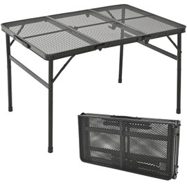 Goaylate Folding Camping Table Retractable Foldable Lightweight Compact Desk for Picnic Beach Party Indoor Outdoor BBQ (35.4" LX23.6 WX22 H)