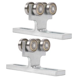 Dawot 2Pcs 4 Wheel Hoist Roller Trolley for Electric Hoist Installation Strut Channel Trolley Assembly for 1-5/8" Wide or Taller Strut Channel Suitable for Garage Hoist Systems