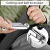 Yiader Car Window Breaker Tool, 3-in-1 Emergency Escape Tool with