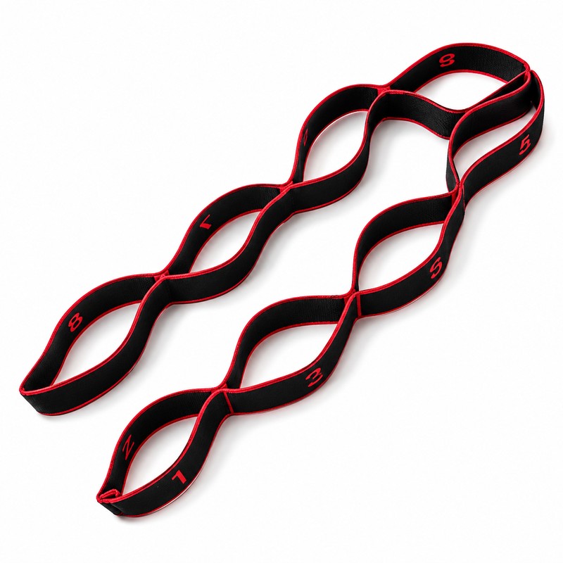 Sectioned Resistance Band for Stretching & Pilates – Portable Elastic