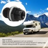 Fuel Cell Bulkhead Fitting with PTFE Washer Black Anodized 6061‑T6