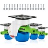 4 Pack Leveling Casters with Ratchet Handle, Adjustable Heavy Duty