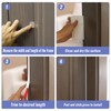 JSIWOTH Weather Stripping, White D-shaped Rubber Seal Strip for Doors/Windows,