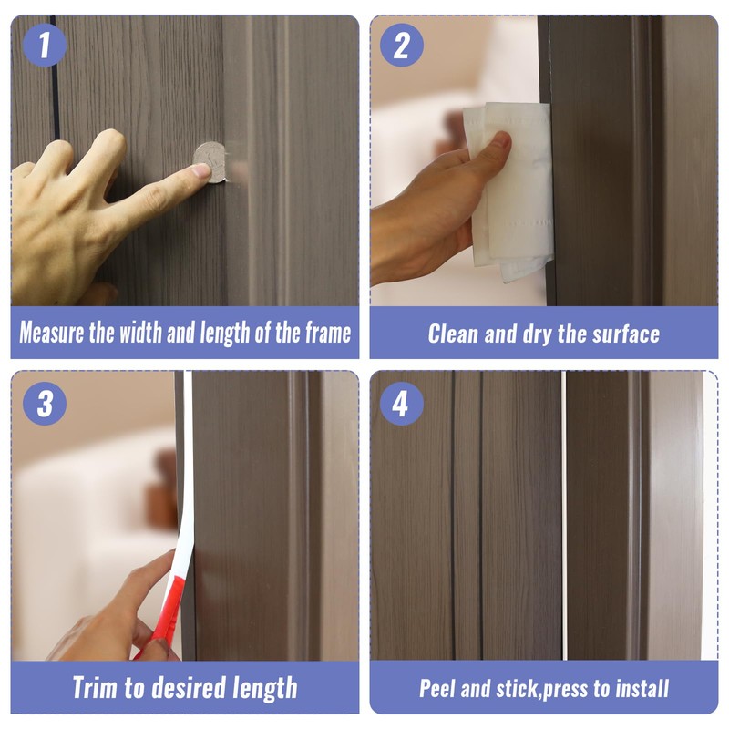 JSIWOTH Weather Stripping, White D-shaped Rubber Seal Strip for Doors/Windows,