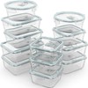 Razab 24 Pc Airtight Glass Food Storage Containers - Glass