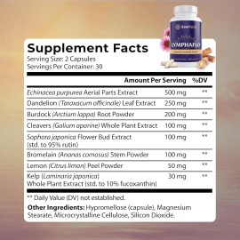 EVERFAITH LymphaFlo - Lymphatic Drainage Supplement - Lymph System Support