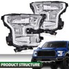 LQI Headlights Assembly Compatible with 2015 2016 2017 Ford F150