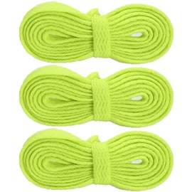 ZEVONDA Flat Replacement Shoelaces - 3 Pairs of Premium Polyester Shoelaces Colourful Shoelaces Boots Trainers Sports Shoes, Color 15 (3 Pairs)