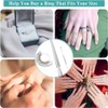 Ring Sizer Measuring Tool Set, Plastic Ring Mandrel & Metal