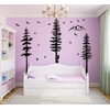 Large Pine Tree Wall Decals Peel and Stick Forest Tree