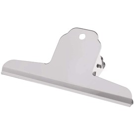 POFET Pack of 5 Large Bulldog Clips, Metal Paper Clip, Metal Hinge Clips, Bull Dog Clips, Stainless Steel Hinge Paper Clip, Office Supplies, 12 cm