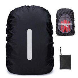 PINEPAN Rain Cover for Backpacks School Bag with Storage Bag Waterproof Backpack Rain Cover with Reflectors and Adjustable Buckle for Cycling Hiking Camping 45L