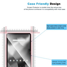 Natbok 2 Pack Compatible with Onn 12.1 Tablet Pro 2024 Screen Protector,Full Coverage 9H Tempered Glass Film,HD Clear Scratch Resistant,Bubble-Free for Onn 12.1 Tablet Pro Screen Protector