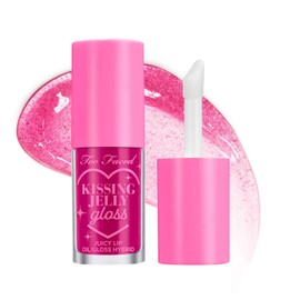 Too Faced Kissing Jelly Lip Oil Gloss, Raspberry, 0.15 Fl Oz