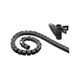 Goobay 51924 2.5 m Heavy Duty Coiled Cable Tangle Free Hose - Black