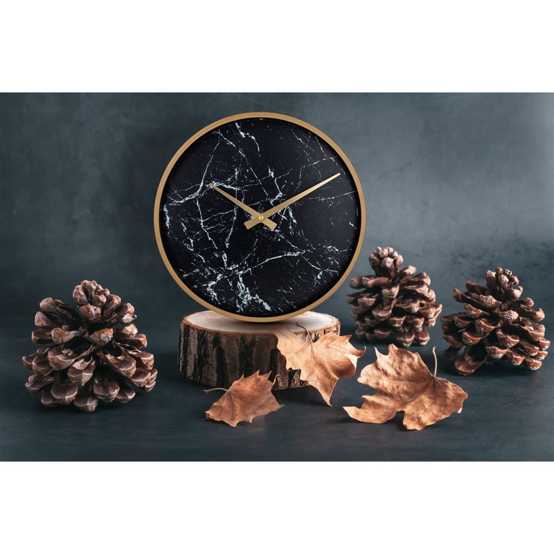 Bernhard Products Modern Wall Clock 13 Inch Noiseless Silent Non