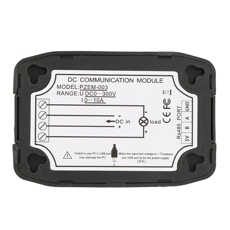 PEACEFAIR PZEM-003 DC Voltage Current Power Energy Consumption Meter Communication