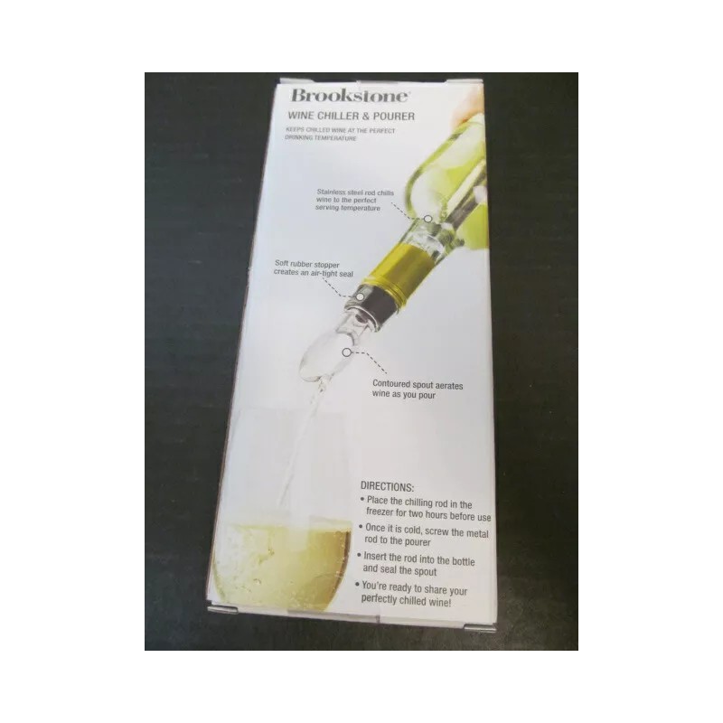 Brookstone Wine Chiller & Pourer Keeps Wine At Perfect Drinking