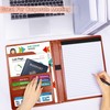 HAUTOCO Portfolio Folder A4 Conference Folder for Men Women, PU