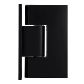 CRL V1E037MBL Matte Black Vienna 037 Series Wall Mount Full Back Plate Hinge