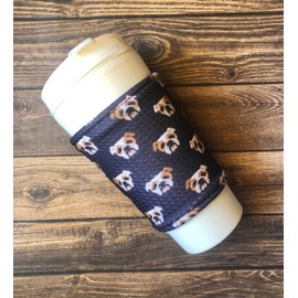 English Bulldog Gifts for Women, Bulldog Gifts for Owners, Cup Sleeves for Cold Drinks Reusable, Cup Sleeves for Hot Drinks, Cup Cozy Sleeve (Without Cup)