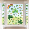 120 PCS St Patricks Day Window Clings, Shamrock Window Stickers