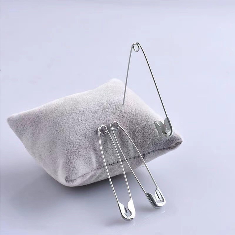 Extra Large Safety Pins Size 4 (55mm) - Silver (Pack