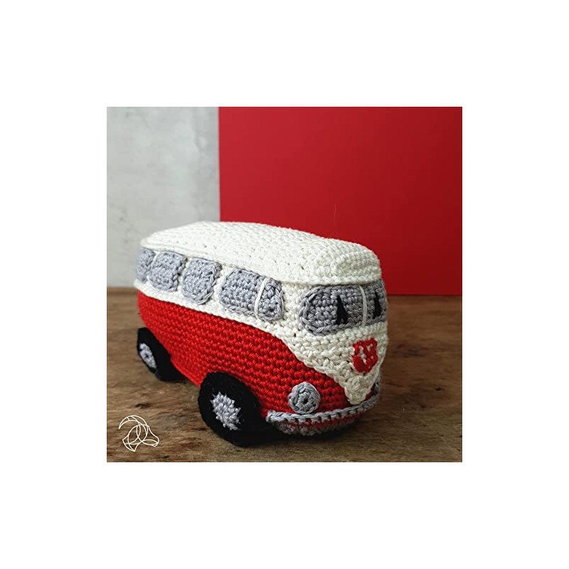 Hardicraft HC-40CK33 Crochet Pack Retro Bus Red, Cotton, One Size