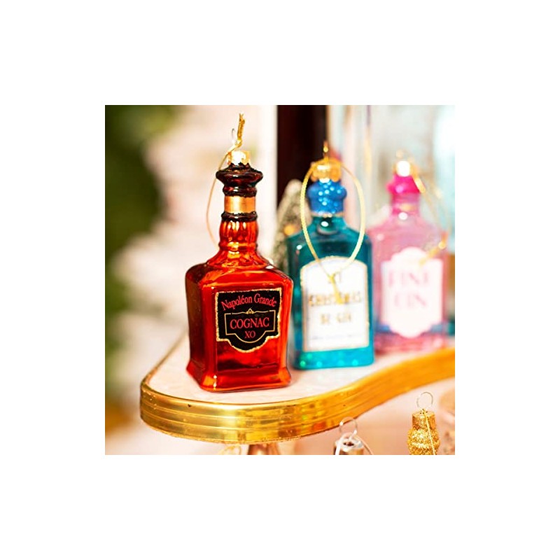 Sass & Belle Cognac Bottle Shaped Bauble