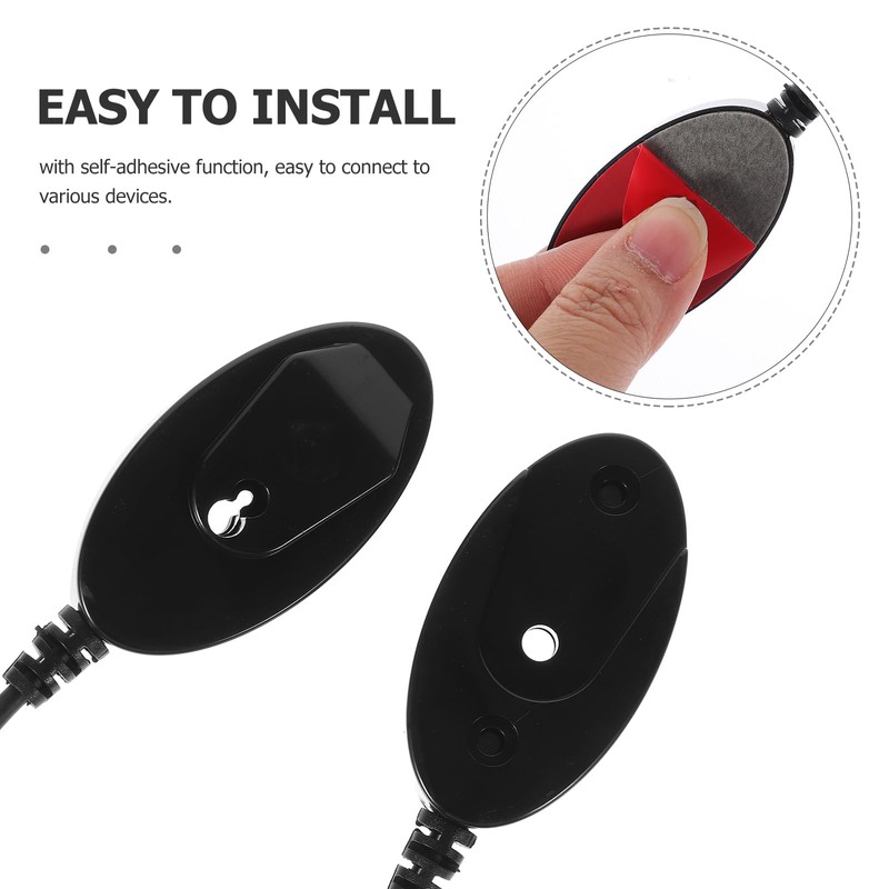 Retractable Remote Control Tether - Universal Coiled Security Cable Tv