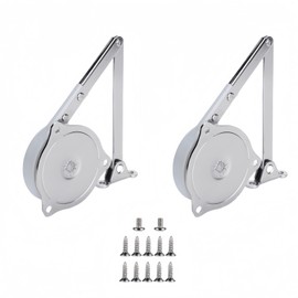 T2OL Slow Close Hinges for Toy Boxes, 105 Degree Open Lid Support Hinge, Finger-Safe, Easy Install, Ideal for Chests Trunks Benches, 2-Pack