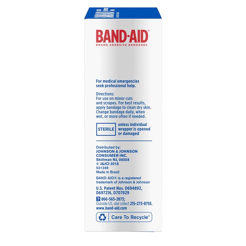 Band-Aid Flexible Fabric Adhesive Bandages All One Size, 30 Count