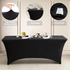 ABCCANOPY 2 Pack 6 ft Spandex Tablecloths Stretch Table Cover