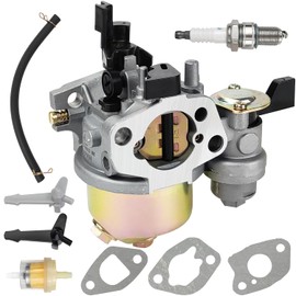 SENJWARM Carburetor for Coleman Powersports 196cc CT200U CT200U-EX Predator 196cc 212cc Honda GX160 GX200 Mini Bike Go Kart Trail 200 Mini Bike Baja HT65 WR65 Carb with Fuel Filter Spark Plug Gaskets