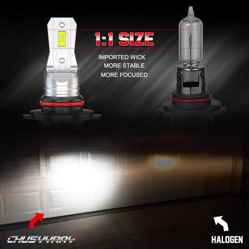 CHUSYYRAY 9005 9006 LED Headlights High Low Beam Bulbs 100W