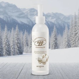 Skinfood Oil Cleansing Egg White Perfect Pore Cleansing Oil 200ml 1 unit / 스킨푸드 오일클렌징 에그화이트 퍼펙트 포어 클렌징 오일 200ml 1개