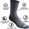 Dickies Men's Dri-tech Moisture Control 6-Pack Comfort Length Crew Socks