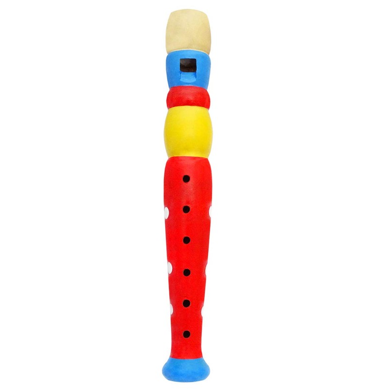 Keepdrum Wooden Flute Kids Musical Toy Red