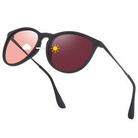 Uacllcau Sunglasses, Men's, Women's, Stylish, Dimming Sunglasses, Polarized UV Protection, Driving, Climbing, Fishing, Sunglasses for men, dimmable pink